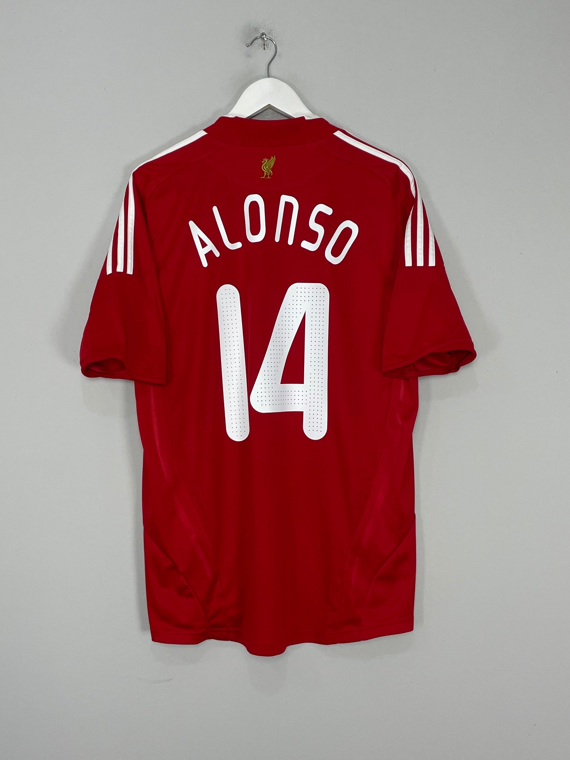 2008/10 LIVERPOOL ALONSO #14 HOME SHIRT (L) ADIDAS