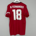 2019/20 MANCHESTER UNITED B.FERNANDES #18 HOME SHIRT (XL) ADIDAS