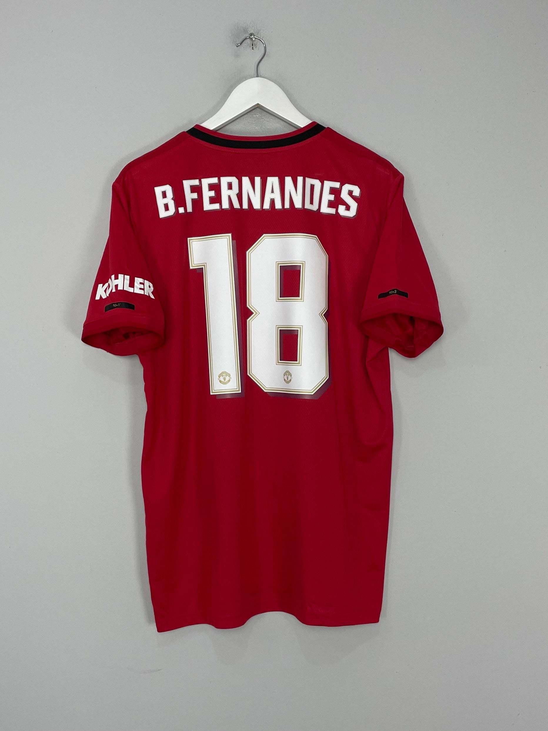 2019/20 MANCHESTER UNITED B.FERNANDES #18 HOME SHIRT (XL) ADIDAS