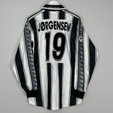 2001/02 UDINESE JORGENSEN #19 L/S *MATCH ISSUE* HOME SHIRT (XL) DIADORA