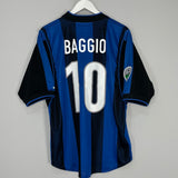 2000/01 INTER MILAN BAGGIO #10 HOME SHIRT (L) NIKE