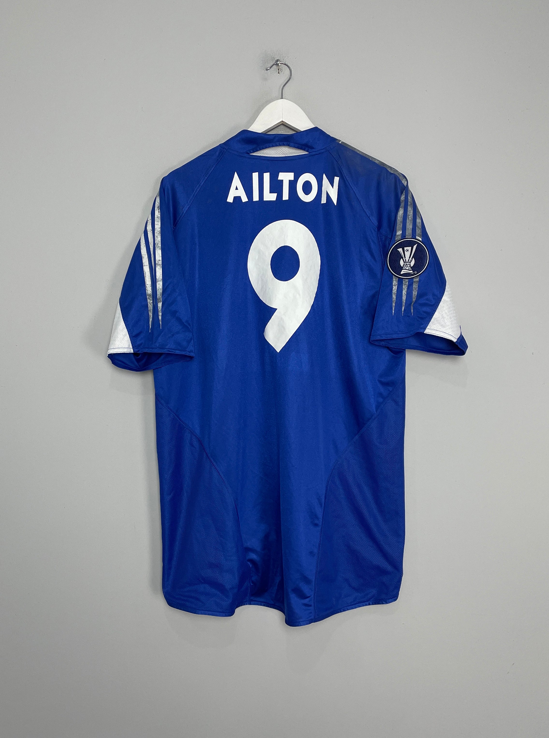 2004/05 SCHALKE AILTON #9 HOME SHIRT (L) ADIDAS