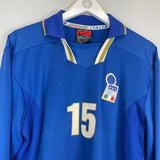 1996/97 ITALY #15 L/S *PLAYER ISSUE* HOME SHIRT (L) NIKE