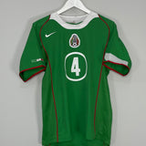 2005/06 MEXICO R.MARQUEZ #4 HOME SHIRT (M) NIKE