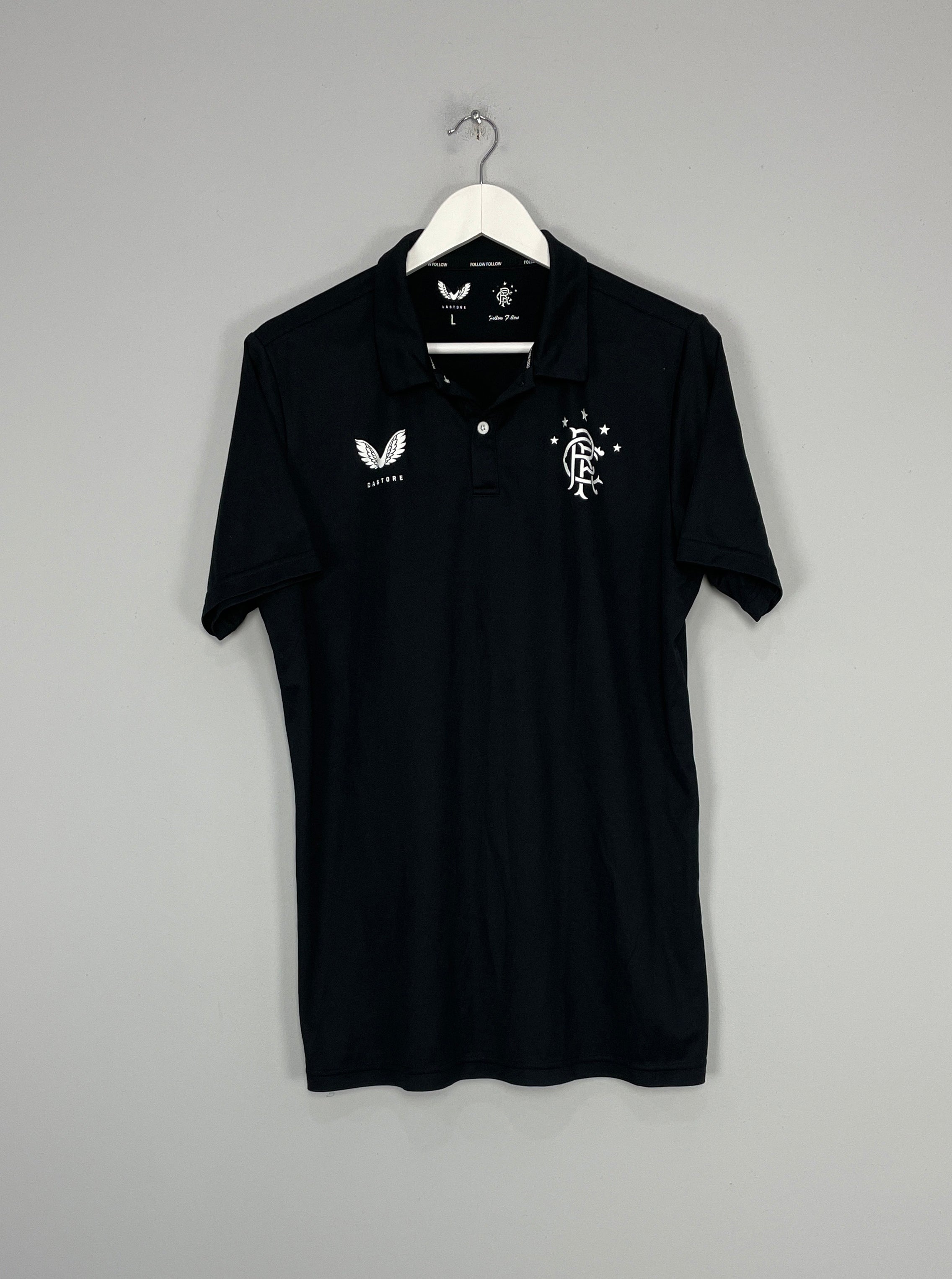 2020/21 RANGERS POLO SHIRT (L) CASTORE