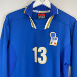 1996/97 ITALY #13 L/S *PLAYER ISSUE* HOME SHIRT (L) NIKE