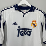 2000/01 REAL MADRID FIGO #10 HOME SHIRT (L) ADIDAS