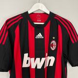 2008/09 AC MILAN MALDINI #3 HOME SHIRT (L) ADIDAS