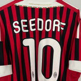 2011/12 AC MILAN SEEDORF #10 HOME SHIRT (XL) ADIDAS