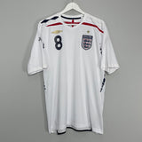 2007/09 ENGLAND LAMPARD #8 HOME SHIRT (XL) UMBRO