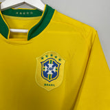 2006/08 BRAZIL RONALDO #9 HOME SHIRT (L) NIKE