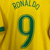 2006/08 BRAZIL RONALDO #9 HOME SHIRT (L) NIKE