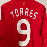 2008/10 LIVERPOOL TORRES #9 HOME SHIRT (L) ADIDAS