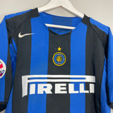 2004/05 INTER MILAN ADRIANO #10 HOME SHIRT (L) NIKE