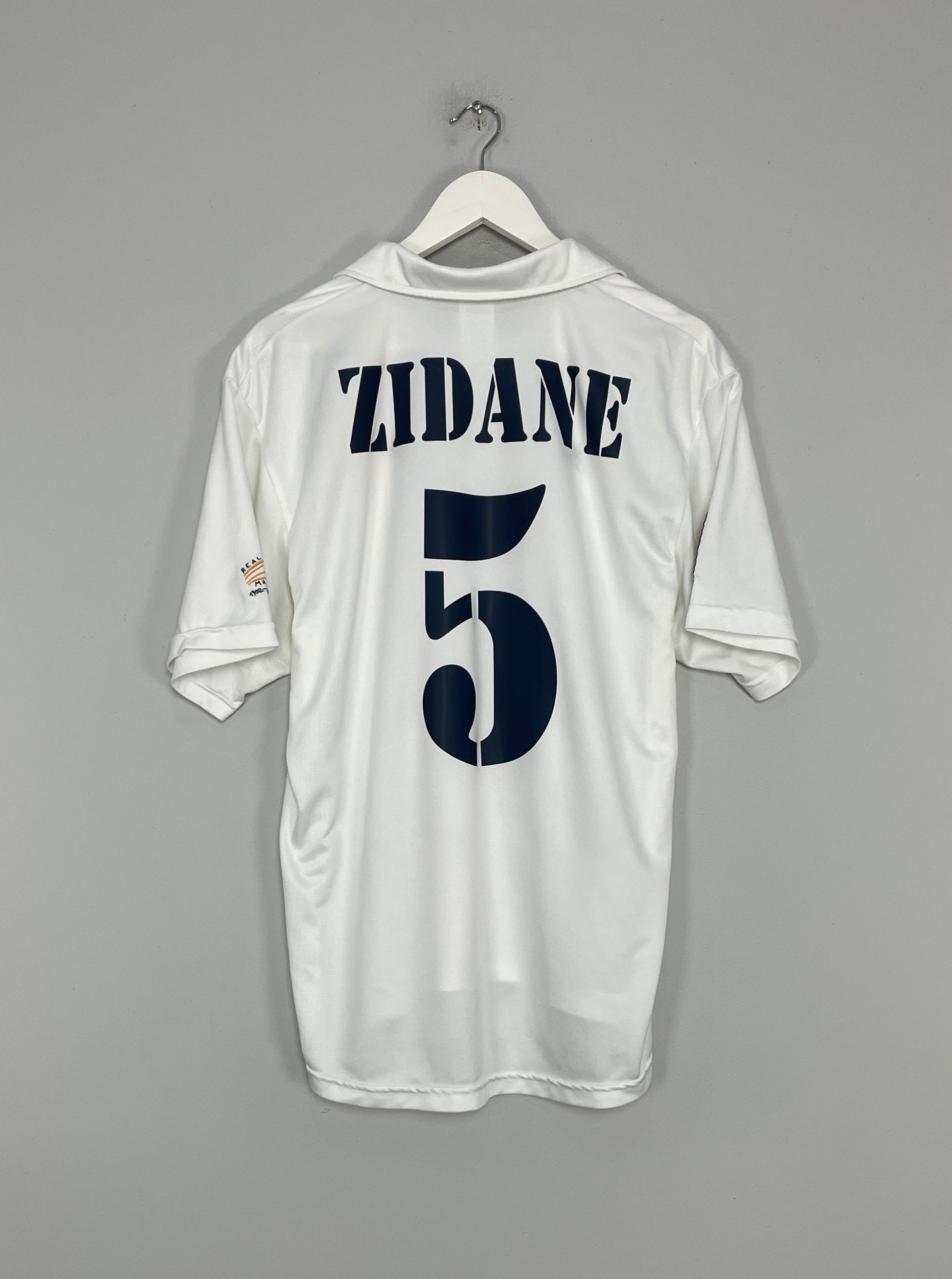 adidas, Shirts, Zidane Real Madrid Debut Centenary Season 20 2002 Home  Soccer Jersey L