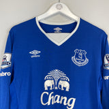 2015/16 EVERTON FERGUSON #9 L/S HOME SHIRT (L) UMBRO