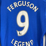 2015/16 EVERTON FERGUSON #9 L/S HOME SHIRT (L) UMBRO