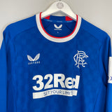 2022/23 RANGERS L/S HOME SHIRT (L) CASTORE