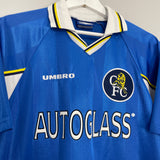 1997/99 CHELSEA HOME SHIRT (M) UMBRO