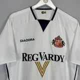 2004/05 SUNDERLAND AWAY SHIRT (M) DIADORA