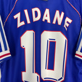 1998/00 FRANCE ZIDANE #10 HOME SHIRT (L) ADIDAS