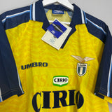 1996/98 LAZIO NEDVED #18 *BNWT* THIRD SHIRT (XL) UMBRO