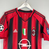 2004/05 AC MILAN KAKA #22 *PLAYER ISSUE* C/L HOME SHIRT (M) ADIDAS