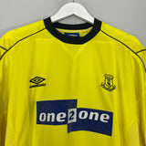 1999/00 EVERTON AWAY SHIRT (XL) UMBRO