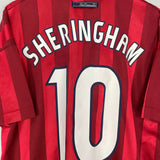 1998 ENGLAND SHERINGHAM #10 AWAY SHIRT (L) UMBRO