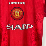 1996/98 MANCHESTER UNITED HOME SHIRT (Y) UMBRO