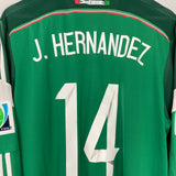 2014/15 MEXICO J.HERNANDEZ #14 L/S HOME SHIRT (XL) ADIDAS