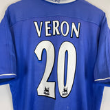 2003/05 CHELSEA  VERON #20 HOME SHIRT (L) UMBRO