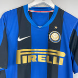 2008/09 INTER MILAN FIGO #7 HOME SHIRT (L) NIKE