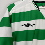 2001/03 CELTIC LARSSON #7 HOME SHIRT (L) UMBRO