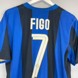 2008/09 INTER MILAN FIGO #7 HOME SHIRT (L) NIKE