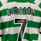 2001/03 CELTIC LARSSON #7 HOME SHIRT (L) UMBRO