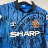 1992/93 MANCHESTER UNITED AWAY SHIRT (S) UMBRO