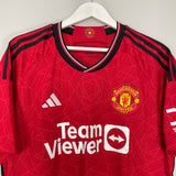 2023/24 MANCHESTER UNITED MARTINEZ #6 HOME SHIRT (XL) ADIDAS