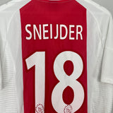 2002/04 AJAX SNEIJDER #18 HOME SHIRT (M) ADIDAS