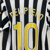 2006/07 JUVENTUS DEL PIERO #10 HOME SHIRT (S) NIKE