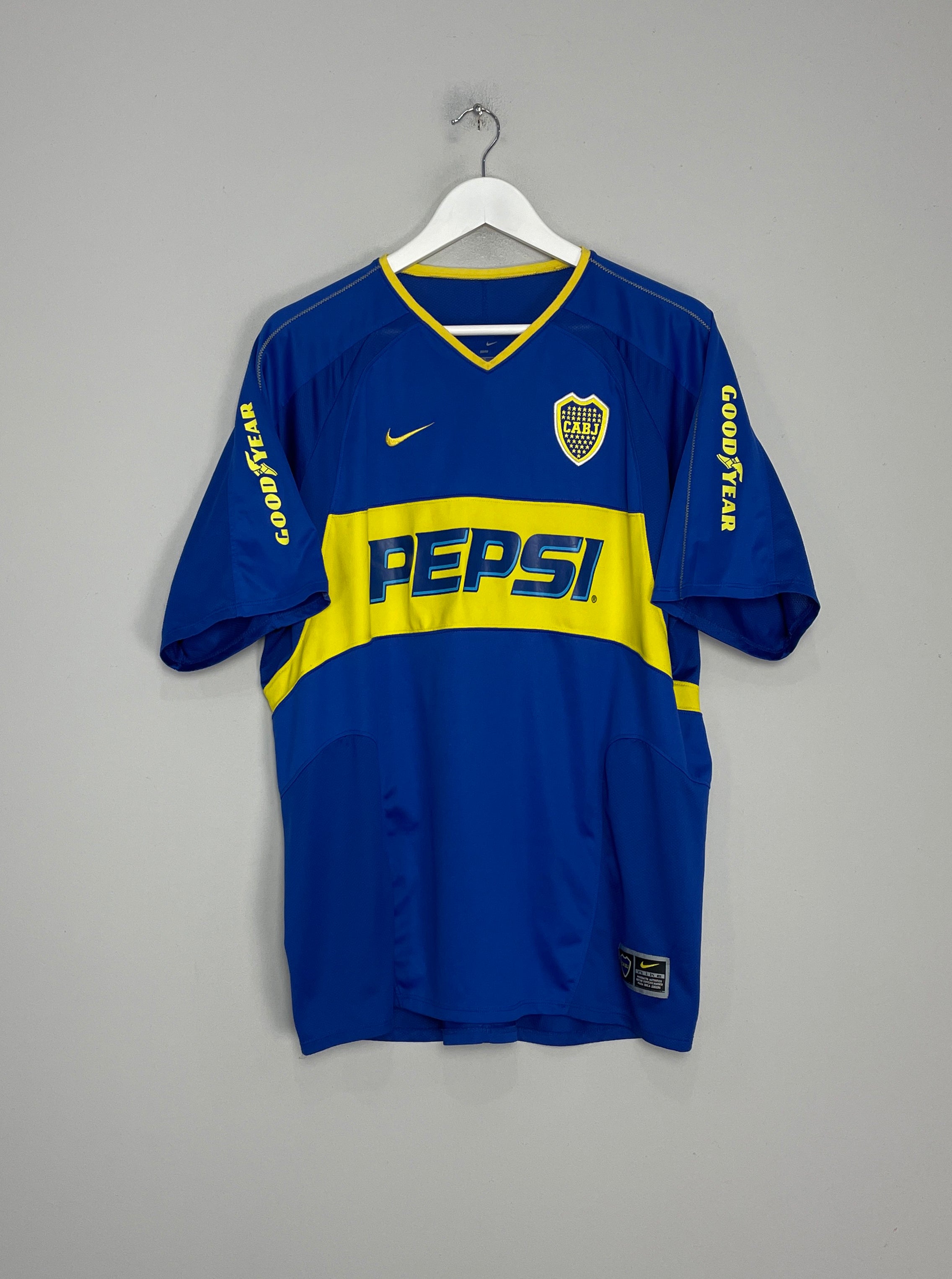 2003/04 BOCA JUNIORS HOME SHIRT (XL) NIKE