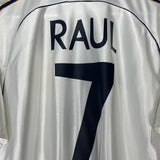 1998/00 REAL MADRID RAUL #7 HOME SHIRT (M) ADIDAS