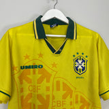 1994/95 BRAZIL HOME SHIRT (L) UMBRO