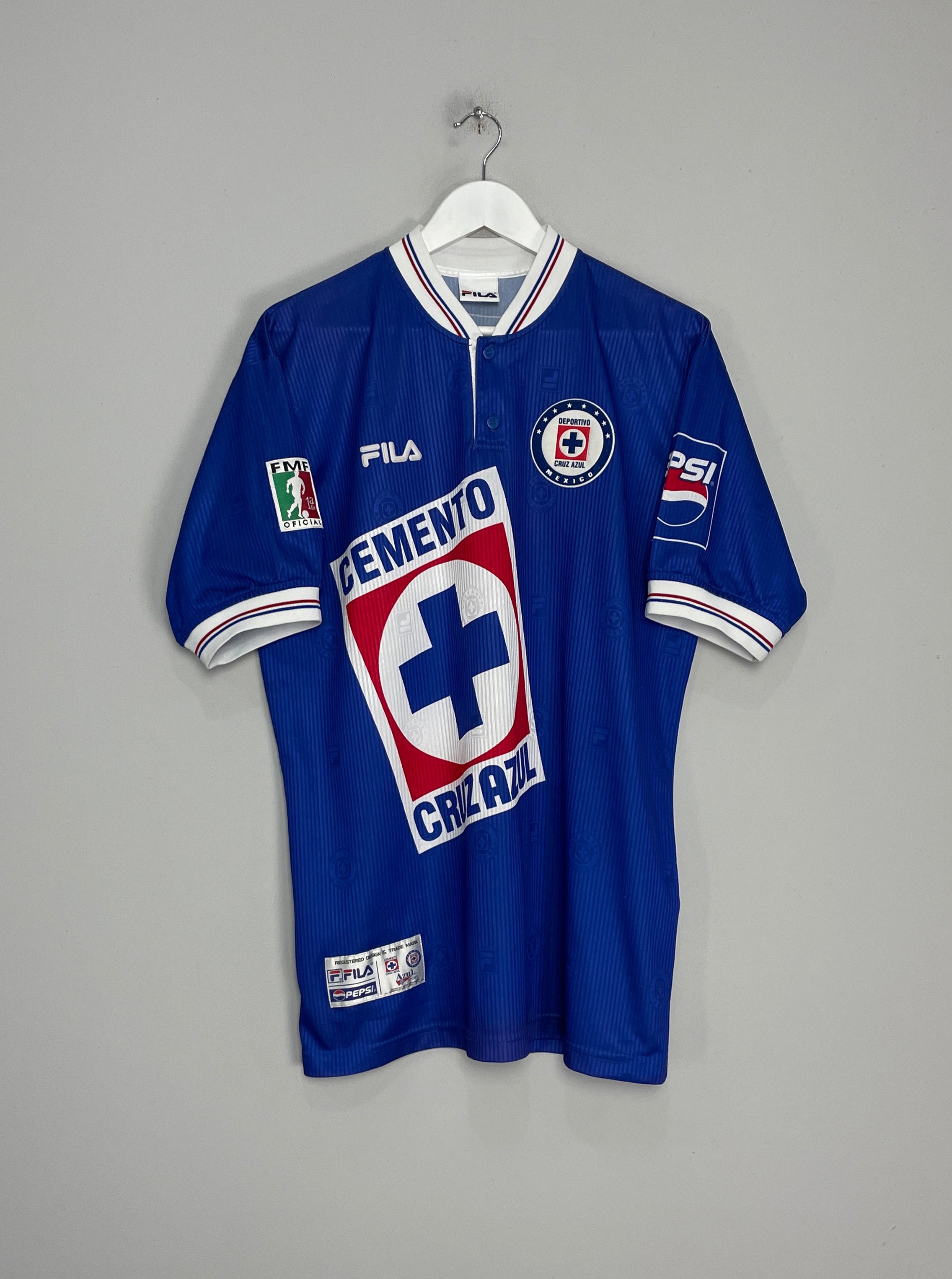 1998/99 CRUZ AZUL HOME SHIRT (L) FILA