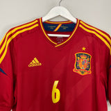 2011/12 SPAIN A.INIESTA #6 HOME SHIRT (L) ADIDAS