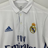 2016/17 REAL MADRID RAUL #7 *SIGNED* HOME SHIRT (M) ADIDAS