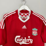 2008/10 LIVERPOOL GERRARD #8 HOME SHIRT (M) ADIDAS