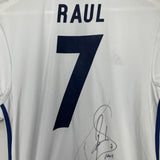 2016/17 REAL MADRID RAUL #7 *SIGNED* HOME SHIRT (M) ADIDAS