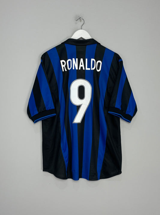 1998/99 INTER MILAN RONALDO #9 HOME SHIRT (L) NIKE