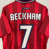 1998/99 ENGLAND BECKHAM #7 AWAY SHIRT (M) UMBRO